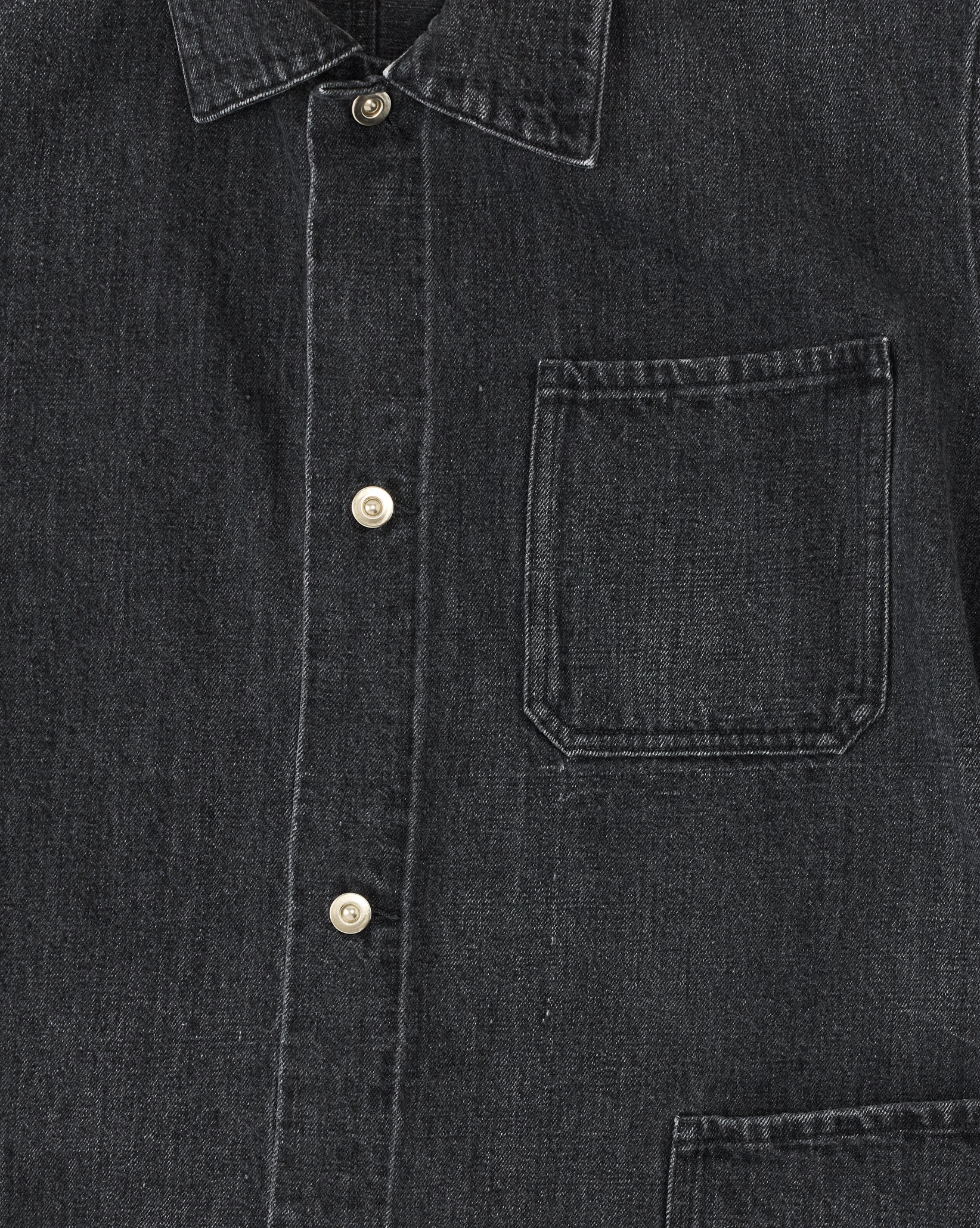 SSSTEIN – SILK NYLON COLLARED ZIP JACKET (CHARCOAL BROWN) — EQUIPMENT